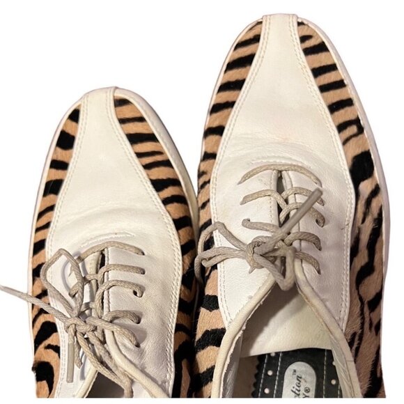 Estate by Footjoy women's white with leapard print golf shoes size 6M - Picture 2 of 7